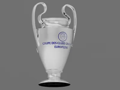 Champions League Trophy-PSG Winner 2025STL file 3D print model
