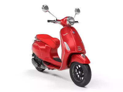 Vespa Low-poly 3D model