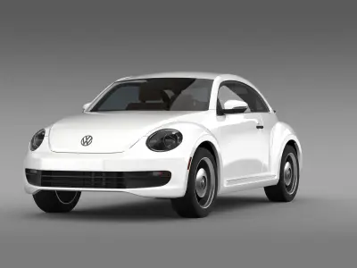 Volkswagen Beetle Classic 2015 3D model