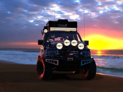 MITSUBISHI MONTERO DAKAR 2008 3D model