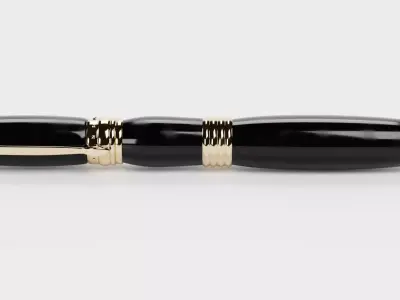 Luxury Fountain Pen V1 Low-poly 3D model