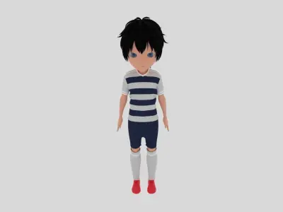 Soccer - Football  Player Low-poly 3D model buy