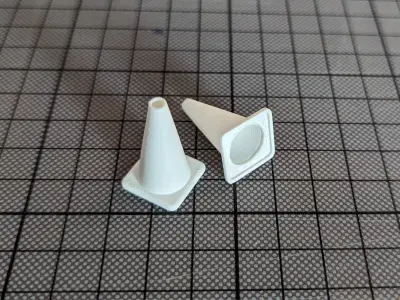 Traffic cone Low-poly 3D model