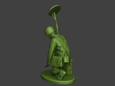 American engineer soldier ww2 Searching A9 3D print model