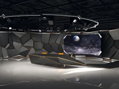 Virtual Studio 26 PBR Low-poly 3D model