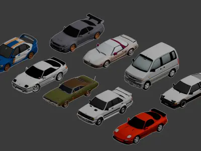 JDM Car Collection 3D print model