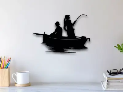 Fisher Wall Art 3D print model