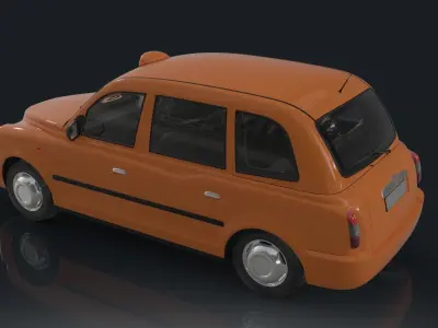 London street taxi 3D model