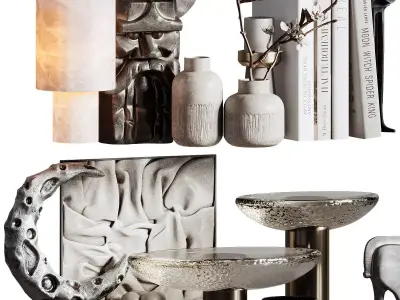 Decorative set 73 3D model purchase