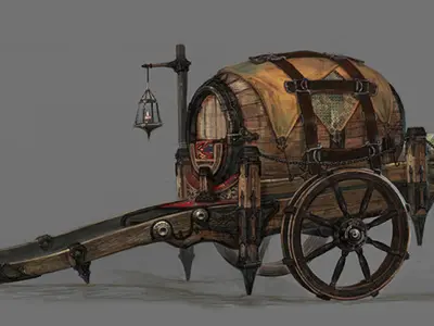 Vintage Cart 3D model