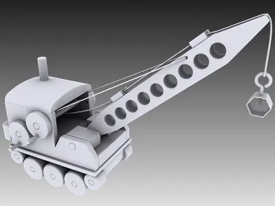 Toy Crane 3D model