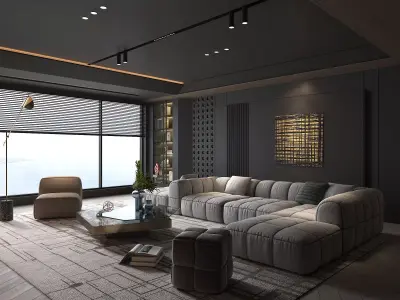 Living Room Scene 21 3D model