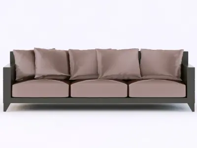 Roberto Ventura ELLISSE1 LAC sofa 3D model