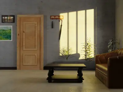 Wooden Door Pack 3D model