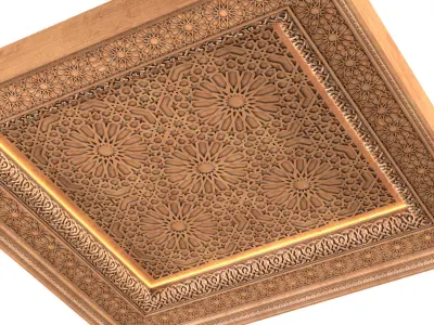 Arabic Oriental Classic Ceiling Set  3D model