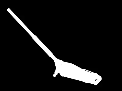 Car Jack Blue Floor Low-poly 3D model