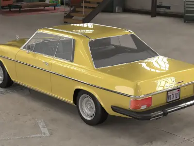 1968-1975 model Mercedes Benz W114 Coupe  3D model