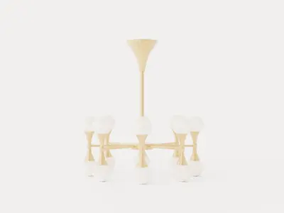 Astoria Chandelier Low-poly 3D model