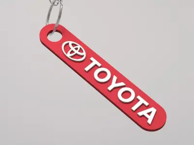 Toyota keychain 03 3D print model