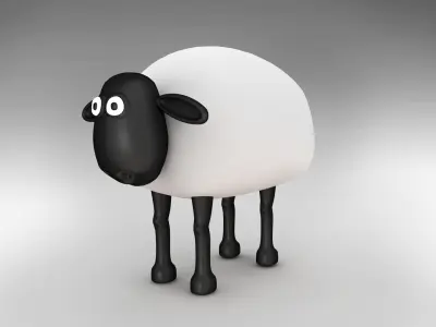 Sheep character 3D model