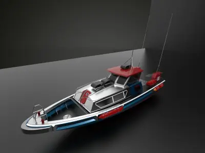 AL Patrol boat 3D model