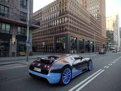 BUGATTI VEYRON 2012 3D MODEL Low-poly 3D model