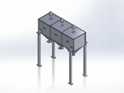 Small storage Bins 3D model