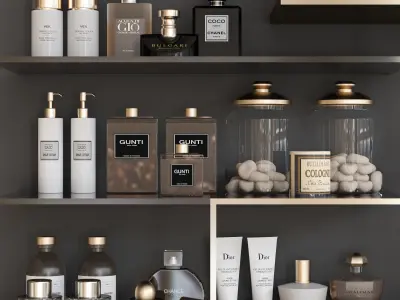 bathroom set 118 Low-poly 3D model