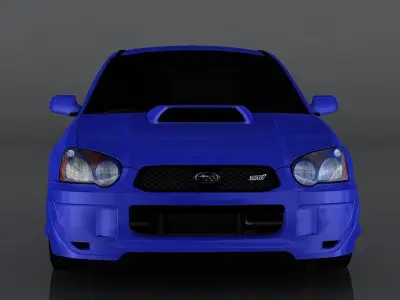 Subaru Impreza WRX STI 2004  Low-poly 3D model