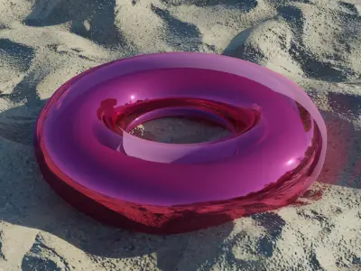 Pool Float Swim Ring Free 3D model