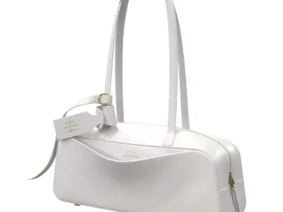 Balenciaga Carrie Bowling Bag Low-poly 3D model