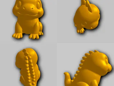 Iguana - Kawaii Animals Collection 3D print model