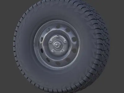 Falken Wildpeak AT3W All Terrain Radial Tire 3D model