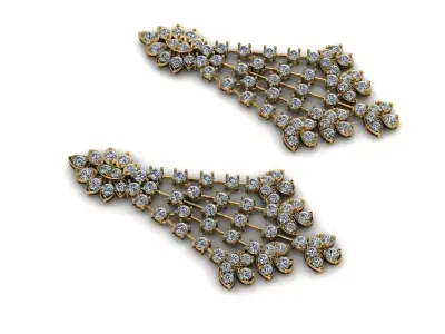 Woman Hongkong Earring CH012 3D print model