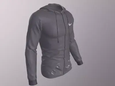 NIKE TRAINING HOODIE PBR Low-poly 3D model