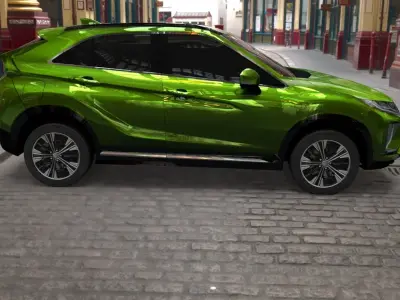 mitsubishi eclipse cross green 3D model