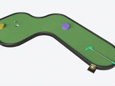 Miniature Golf Course 06 3D model