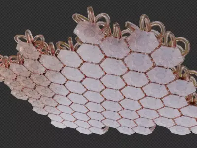 Hex fabric 3D printable 3D print model