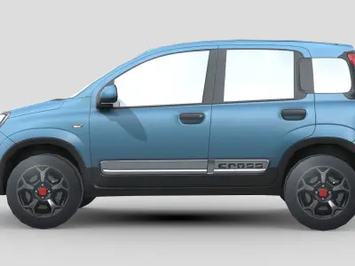Fiat Panda Cross 2021 Low-poly 3D model