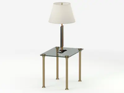 Table 160 with lamp 3D model