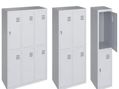 Locker for Dressing Room 2 3D model