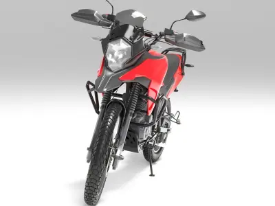 Moto 01 Low-poly 3D model