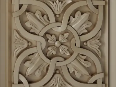 Decorative panel 7 3D model purchase