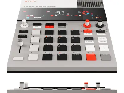 Teenage engineering EP-133 KO II 3D model