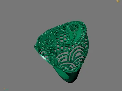 Women Plain Ring Ready STL Models Womens Ring 3d models 3D print model 35