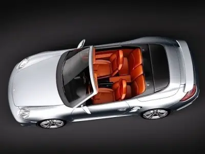 Porsche 911 Turbo 2010 convertible 3D model