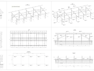 1 MW Solar Project Type 13 3D model