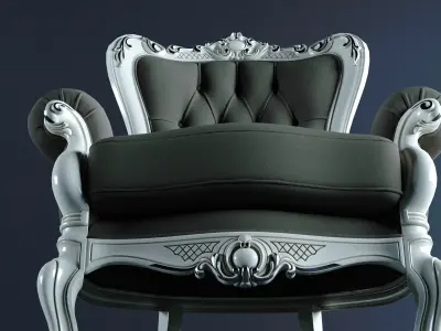 6 Classic Armchairs Free 3D model