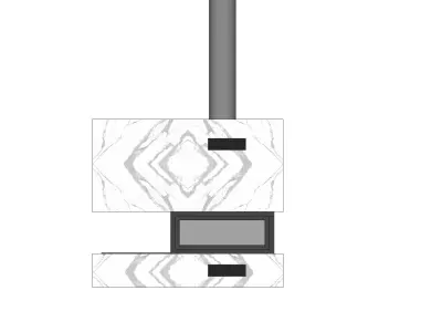 modern fireplace 3D model