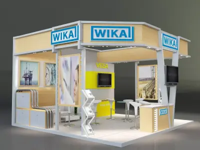 Booth Exhibition Stand a223 3D model